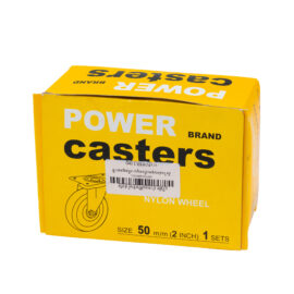 ล้อไนล่อนชุดแป้นหมุน เหรียญทอง สีขาว/POWER 2